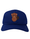 Cute Beaver Adult Dark Baseball Cap Hat-Baseball Cap-TooLoud-Royal-Blue-One Size-Davson Sales