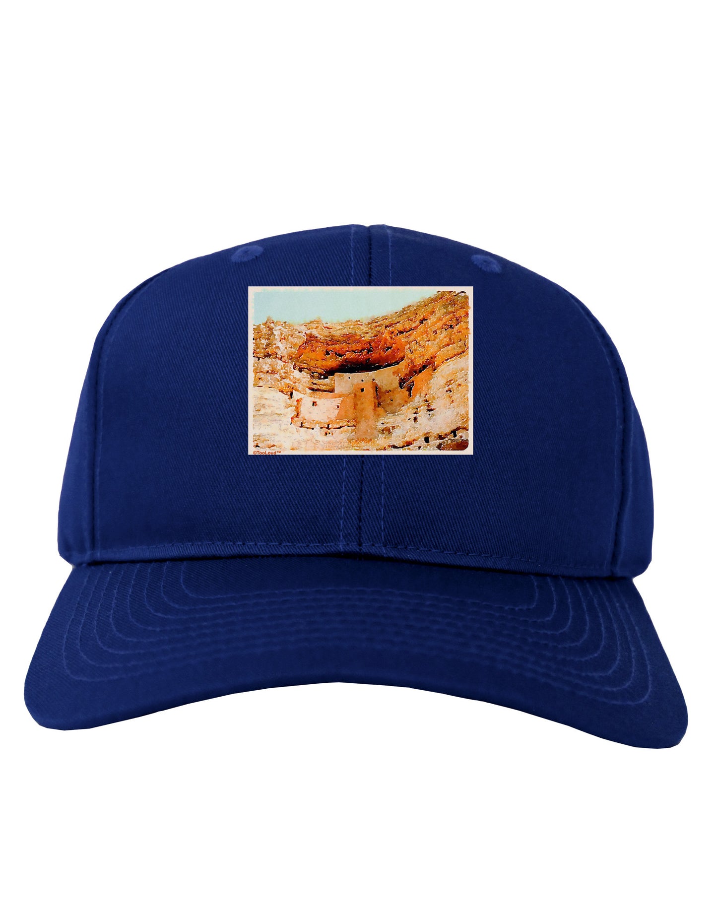 Montezuma Castle Watercolor Adult Dark Baseball Cap Hat-Baseball Cap-TooLoud-Royal-Blue-One Size-Davson Sales