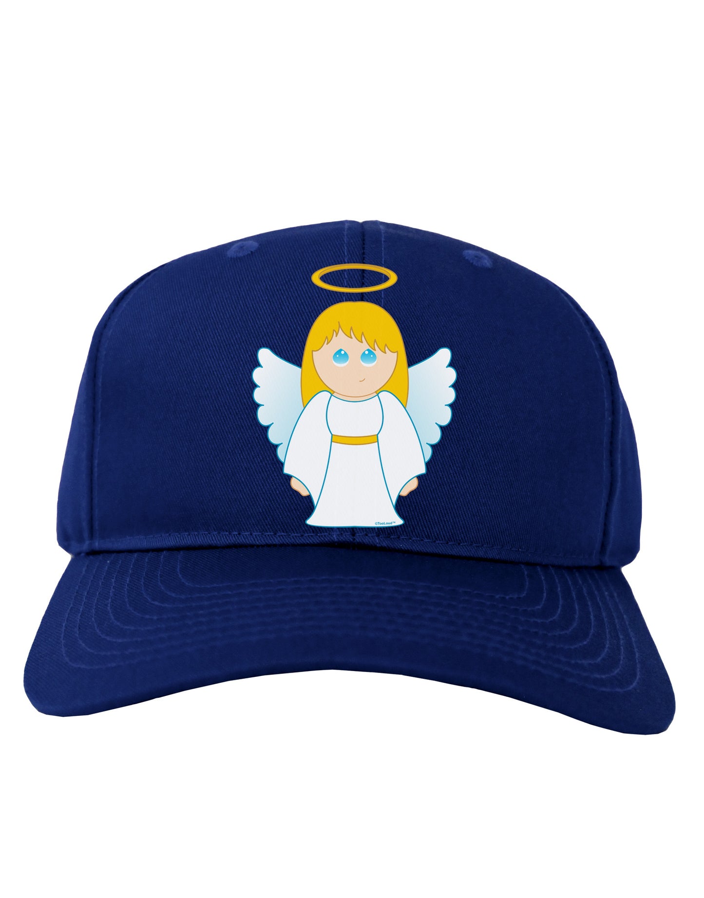 Cute Christmas Angel Girl Adult Dark Baseball Cap Hat-Baseball Cap-TooLoud-Royal-Blue-One Size-Davson Sales