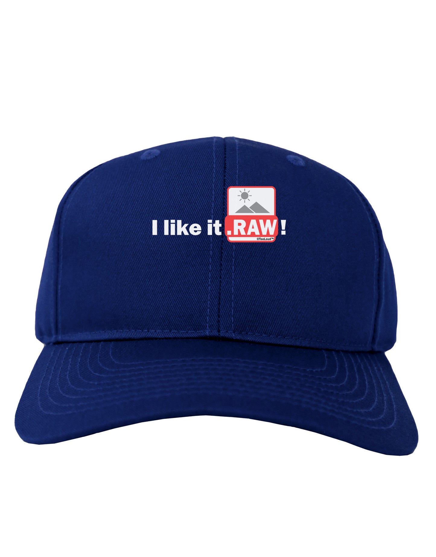 I Like It RAW Adult Dark Baseball Cap Hat-Baseball Cap-TooLoud-Royal-Blue-One Size-Davson Sales