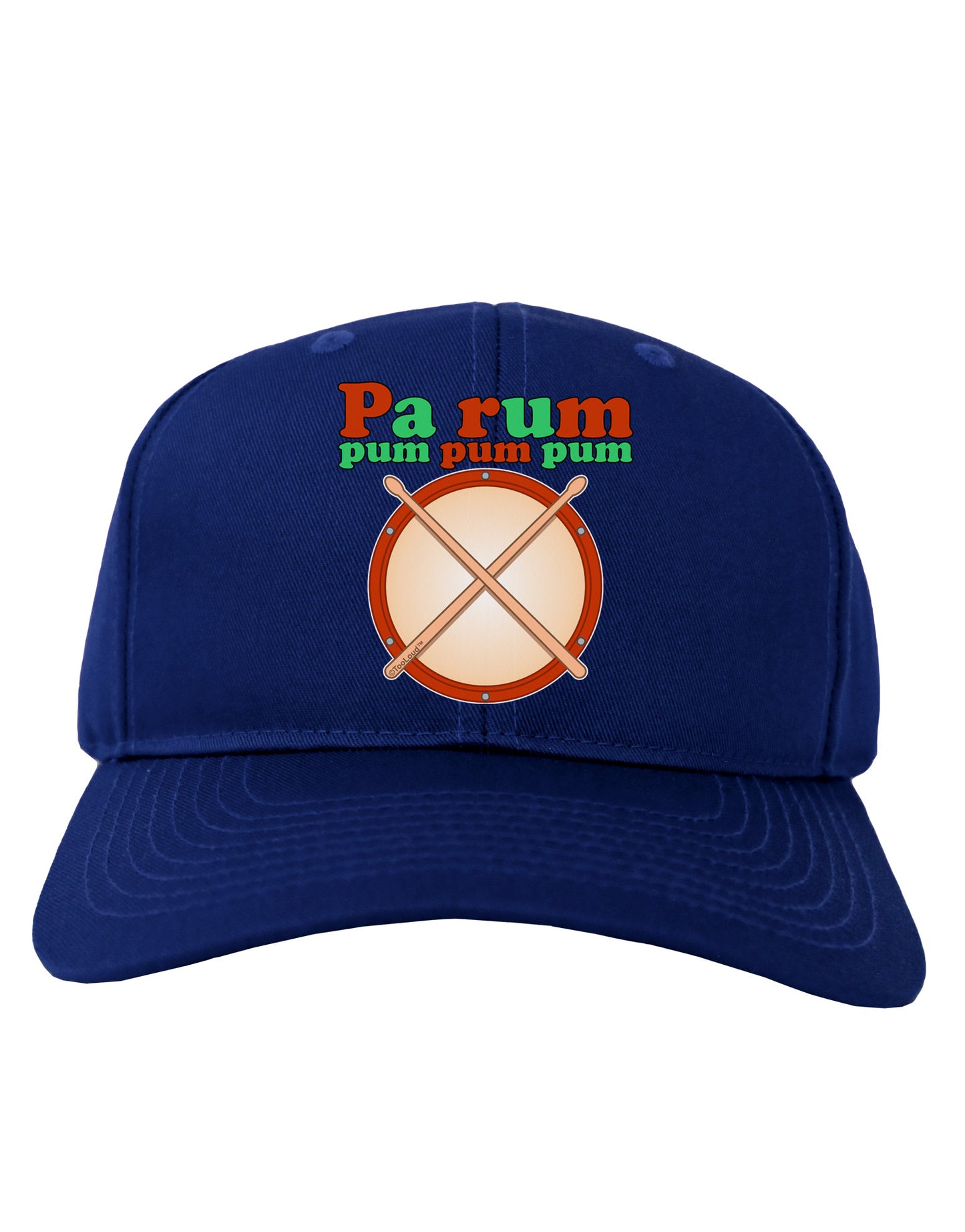 Pa Rum Pum Pum Pum Adult Dark Baseball Cap Hat-Baseball Cap-TooLoud-Royal-Blue-One Size-Davson Sales