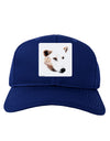 White Wolf Head Cutout Adult Dark Baseball Cap Hat-Baseball Cap-TooLoud-Royal-Blue-One Size-Davson Sales