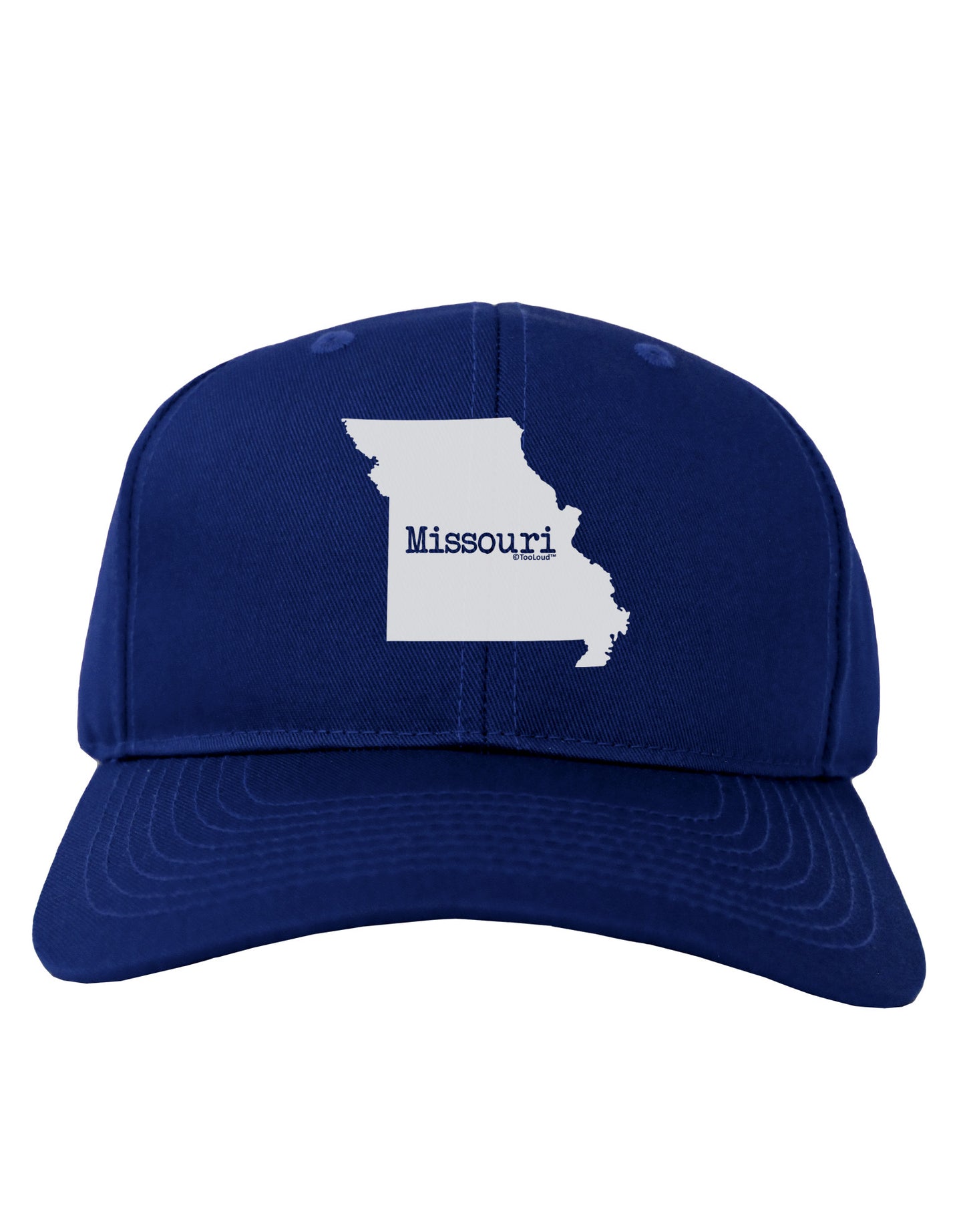 Missouri - United States Shape Adult Dark Baseball Cap Hat-Baseball Cap-TooLoud-Royal-Blue-One Size-Davson Sales