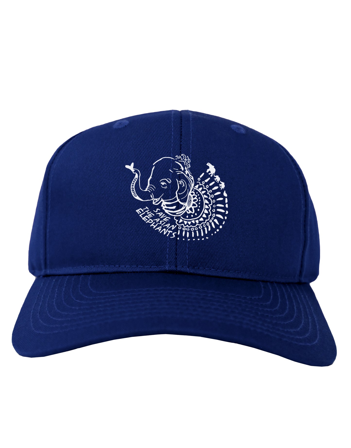 TooLoud Save the Asian Elephants Adult Dark Baseball Cap Hat-Baseball Cap-TooLoud-Royal-Blue-One-Size-Fits-Most-Davson Sales