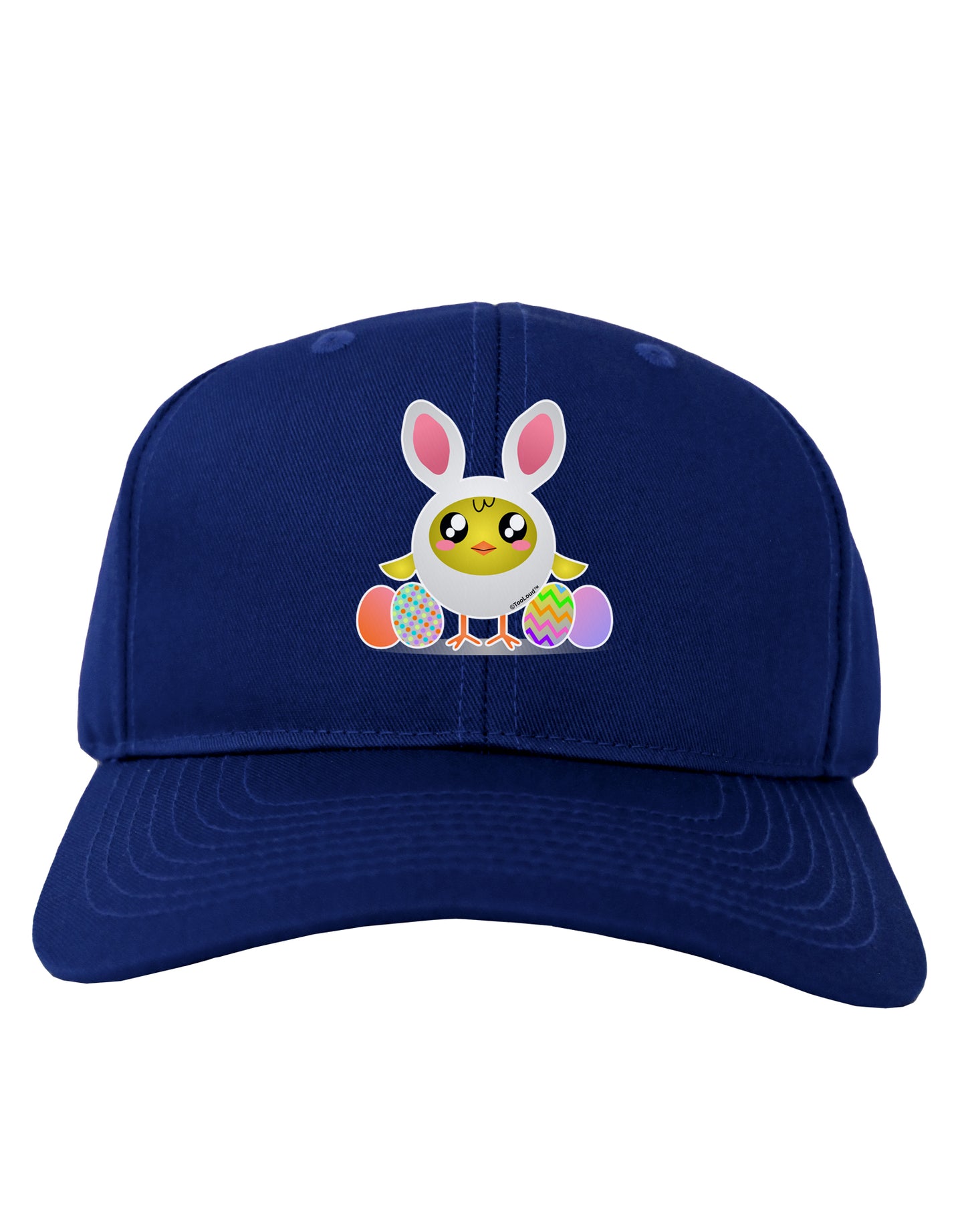 Chick In Bunny Costume Adult Dark Baseball Cap Hat-Baseball Cap-TooLoud-Royal-Blue-One Size-Davson Sales