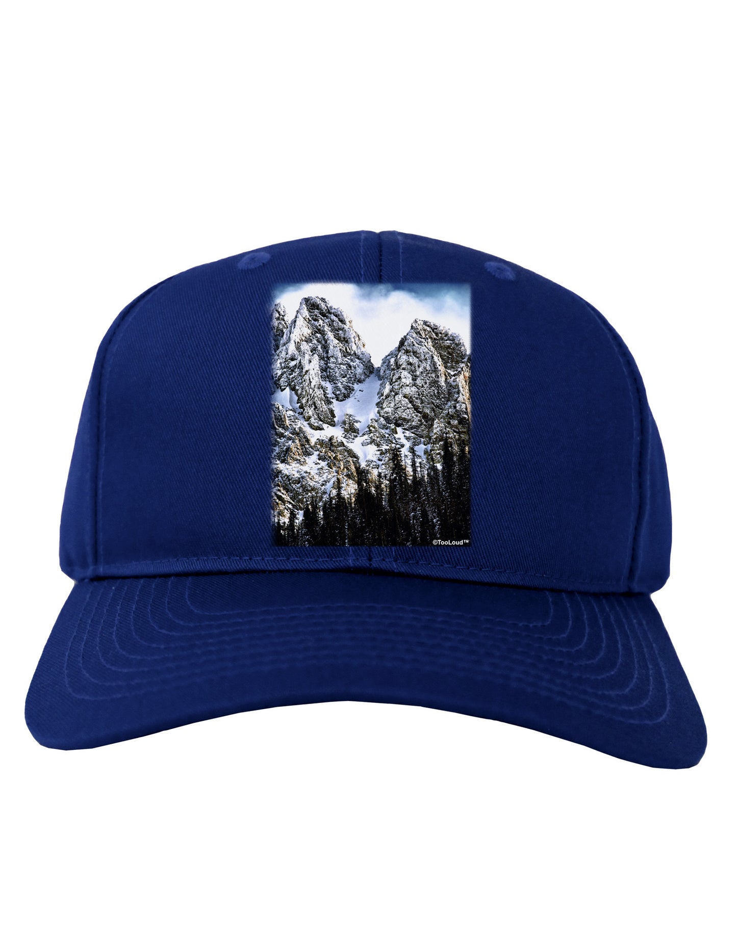 Mountain Landscape 2 Adult Dark Baseball Cap Hat-Baseball Cap-TooLoud-Royal-Blue-One Size-Davson Sales