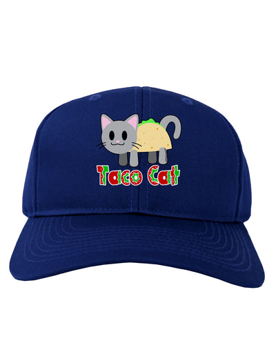 Cute Taco Cat Design Text Adult Dark Baseball Cap Hat by TooLoud-Baseball Cap-TooLoud-Royal-Blue-One Size-Davson Sales