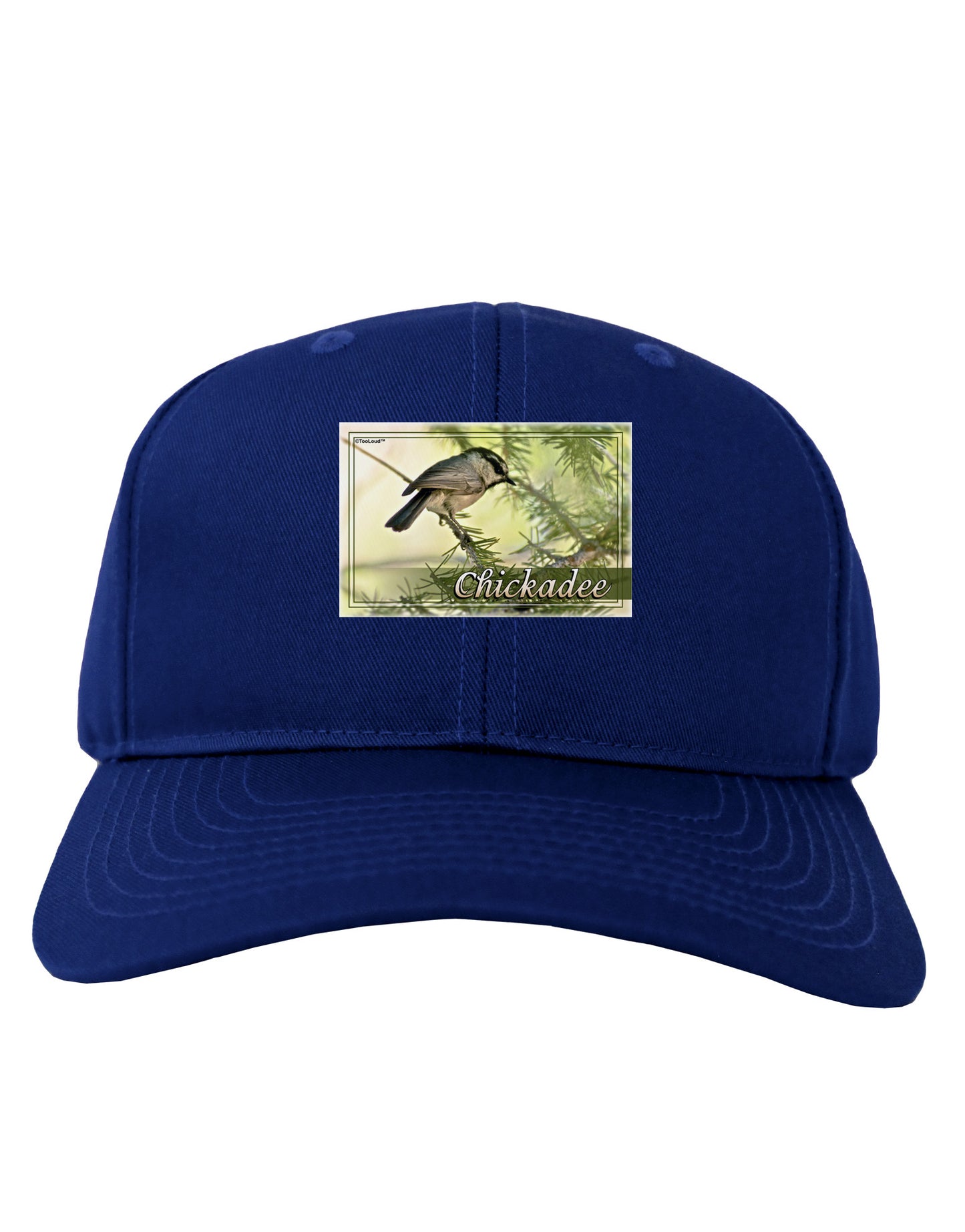 CO Chickadee with Text Adult Dark Baseball Cap Hat-Baseball Cap-TooLoud-Royal-Blue-One Size-Davson Sales