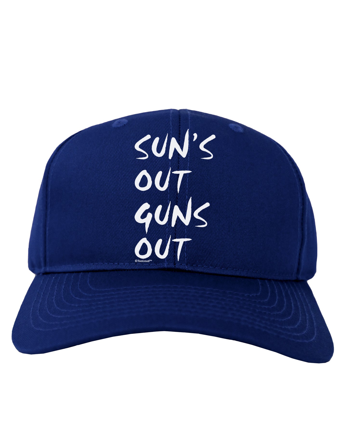 Suns Out Guns Out Adult Dark Baseball Cap Hat-Baseball Cap-TooLoud-Royal-Blue-One Size-Davson Sales