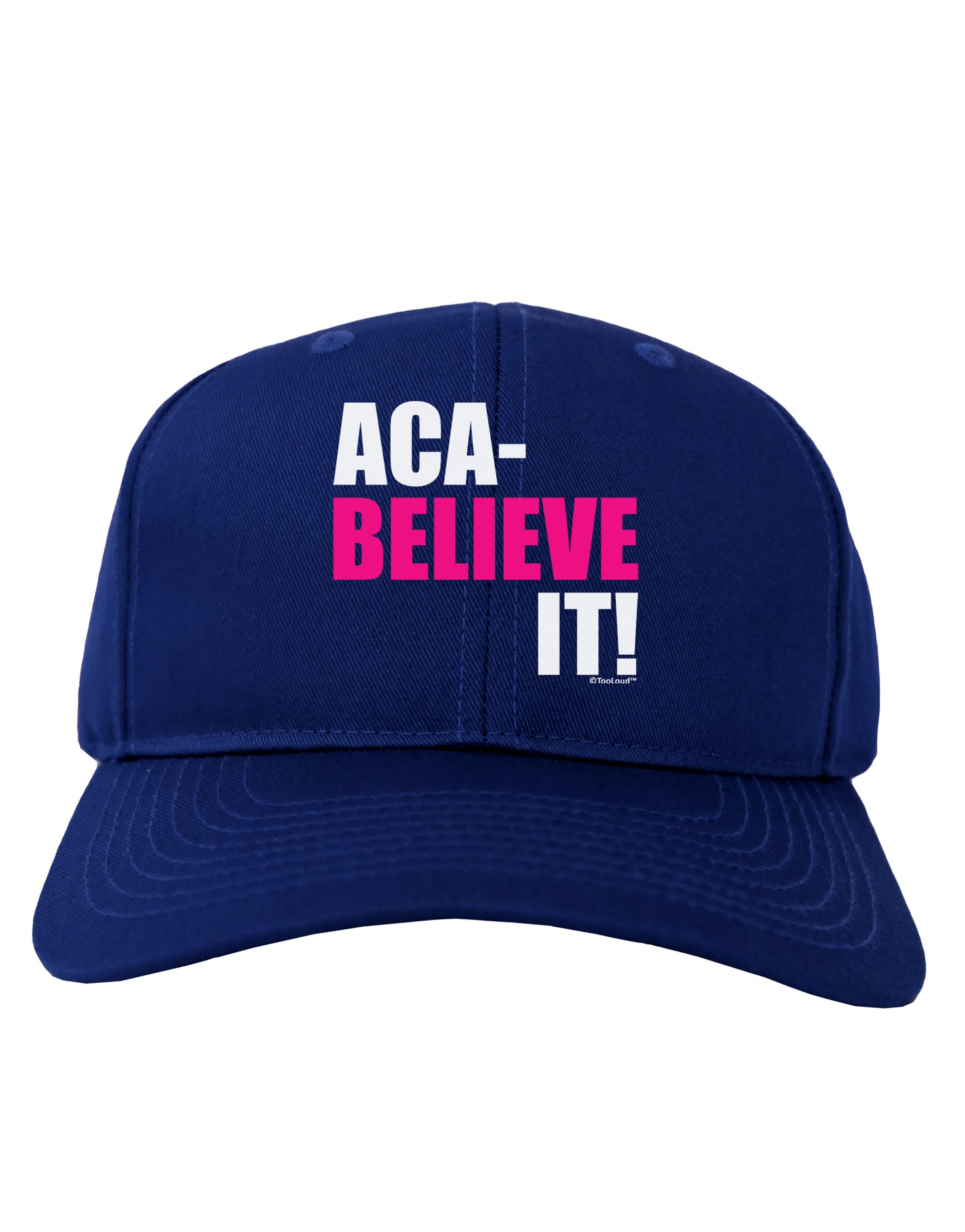 Aca Believe It Adult Dark Baseball Cap Hat-Baseball Cap-TooLoud-Royal-Blue-One Size-Davson Sales