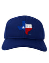 State of Texas Flag Design - Distressed Adult Dark Baseball Cap Hat-Baseball Cap-TooLoud-Royal-Blue-One Size-Davson Sales