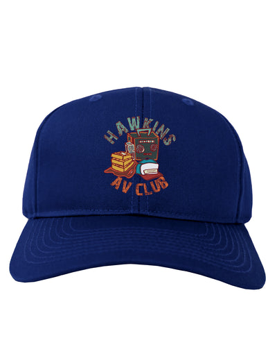 TooLoud Hawkins AV Club Dark Adult Dark Baseball Cap Hat-Baseball Cap-TooLoud-Royal-Blue-One-Size-Fits-Most-Davson Sales