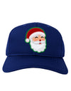 Cute Santa Claus Face Faux Applique Adult Dark Baseball Cap Hat-Baseball Cap-TooLoud-Royal-Blue-One Size-Davson Sales