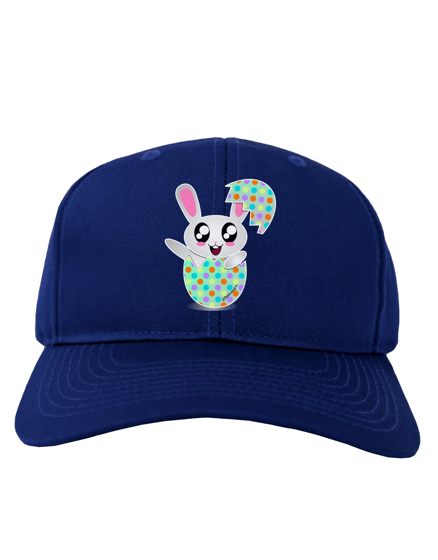 Bunny Hatching From Egg Adult Dark Baseball Cap Hat-Baseball Cap-TooLoud-Royal-Blue-One Size-Davson Sales