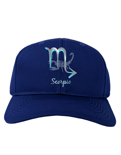 Scorpio Symbol Adult Dark Baseball Cap Hat-Baseball Cap-TooLoud-Royal-Blue-One Size-Davson Sales