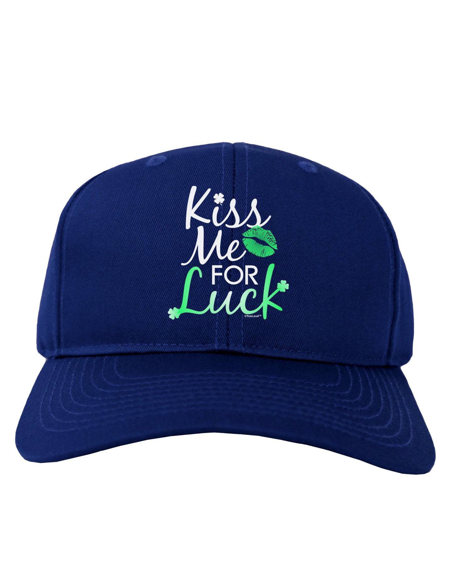 Kiss Me For Luck Adult Dark Baseball Cap Hat-Baseball Cap-TooLoud-Royal-Blue-One Size-Davson Sales