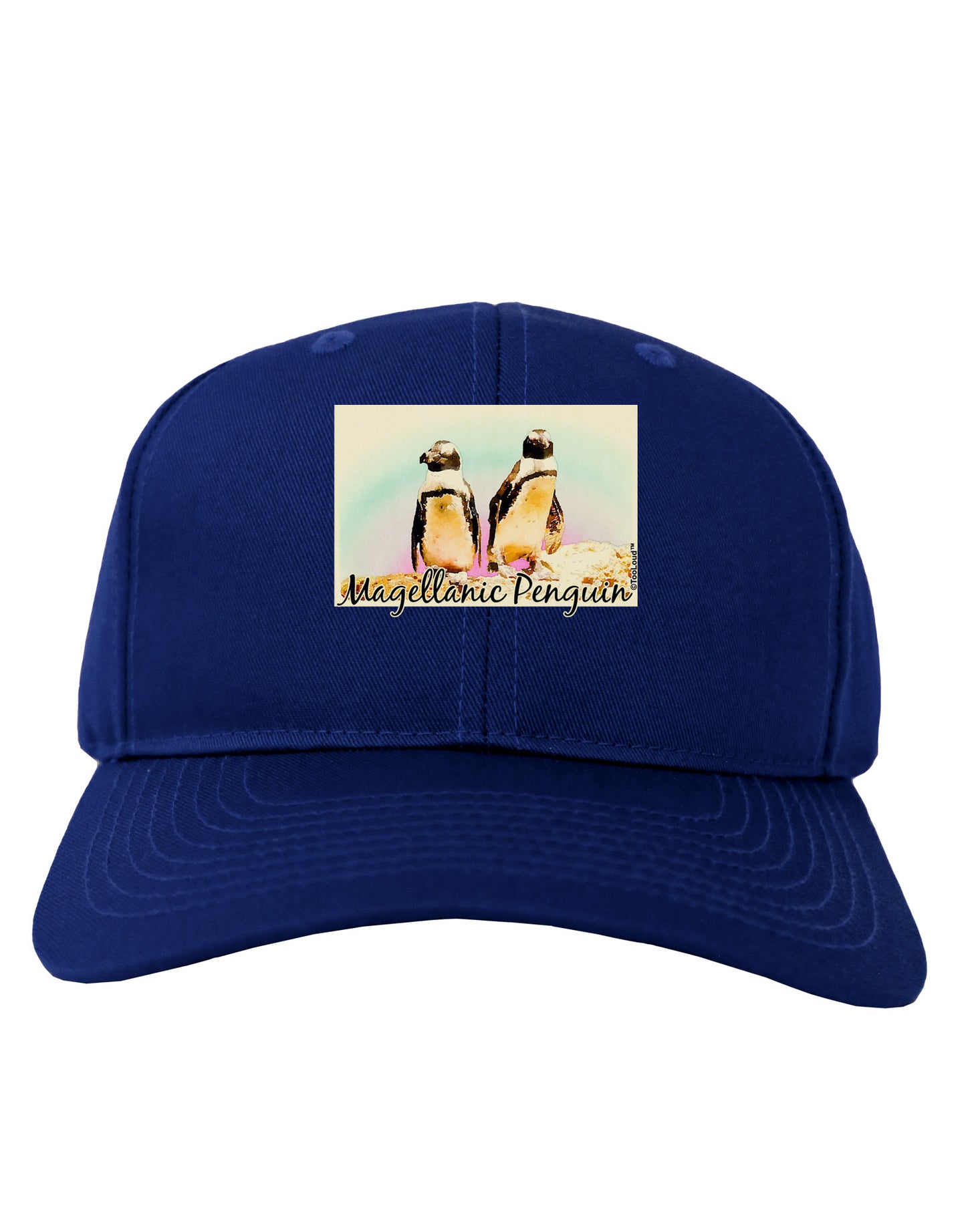 Magellanic Penguin Text Adult Dark Baseball Cap Hat-Baseball Cap-TooLoud-Royal-Blue-One Size-Davson Sales