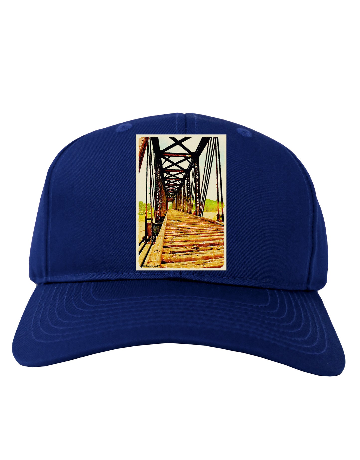 Colorado Bridge Watercolor Adult Dark Baseball Cap Hat-Baseball Cap-TooLoud-Royal-Blue-One Size-Davson Sales