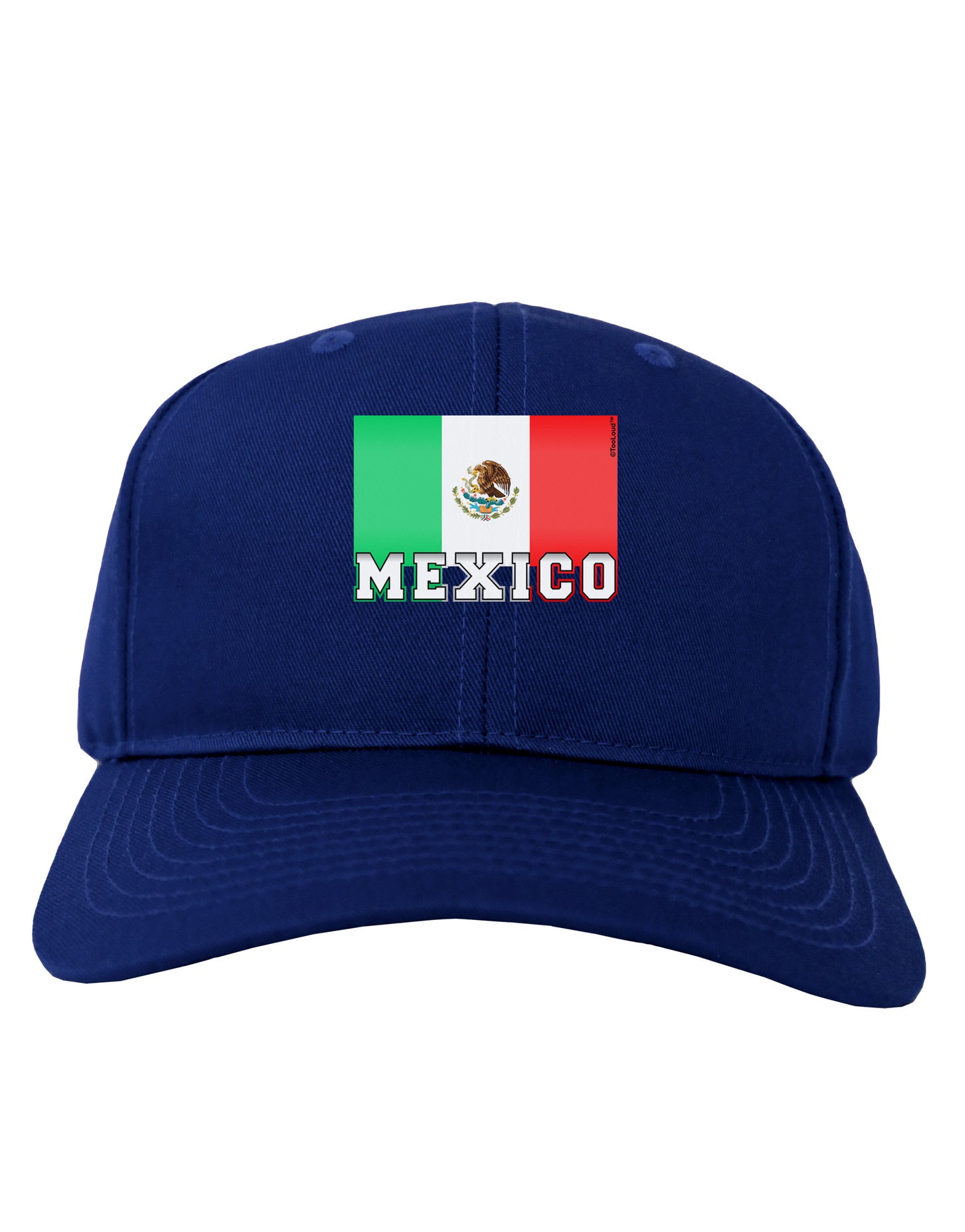 Mexico Flag Dark Adult Dark Baseball Cap Hat-Baseball Cap-TooLoud-Royal-Blue-One Size-Davson Sales