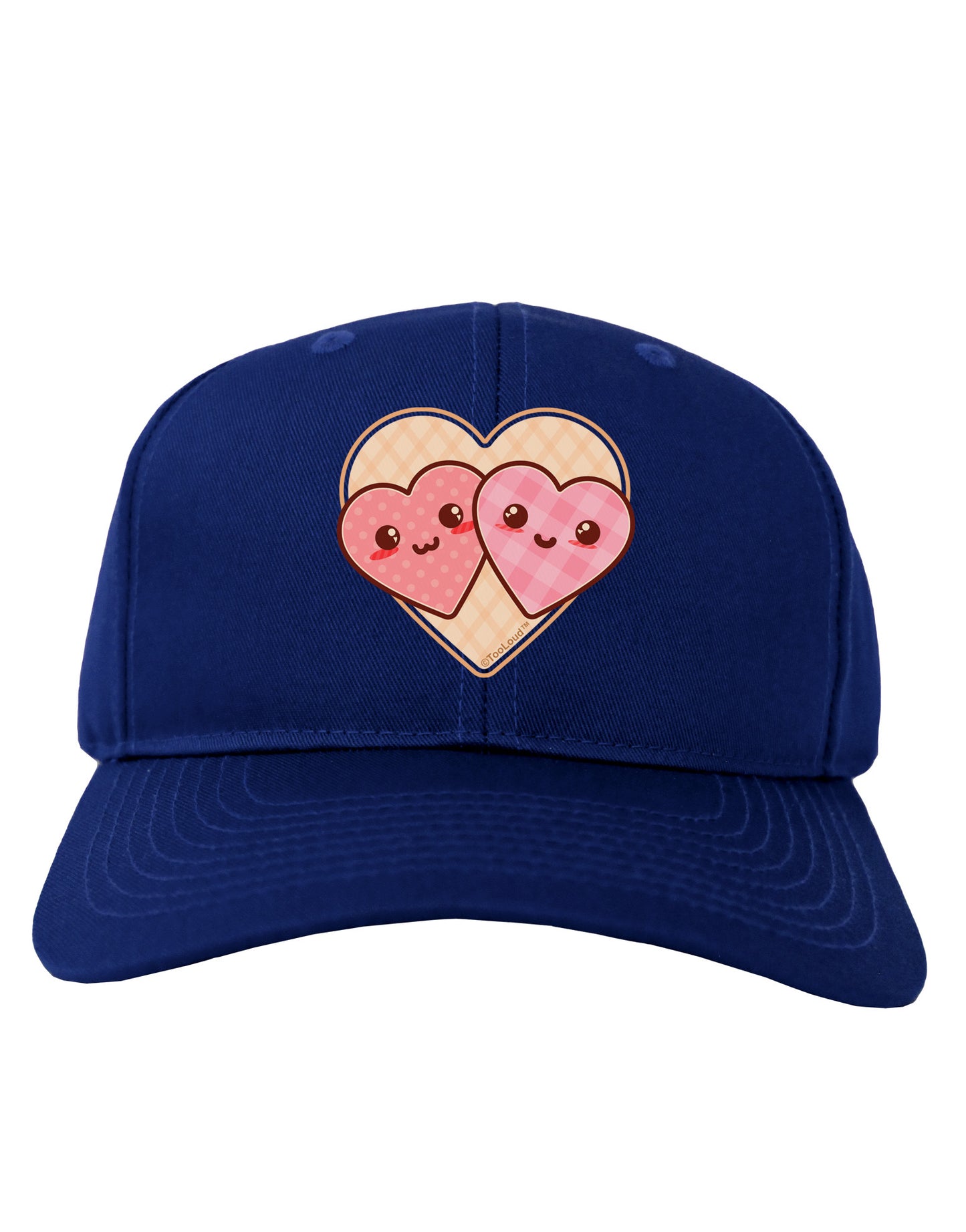Super Cute Kawaii Hearts Adult Dark Baseball Cap Hat-Baseball Cap-TooLoud-Royal-Blue-One Size-Davson Sales