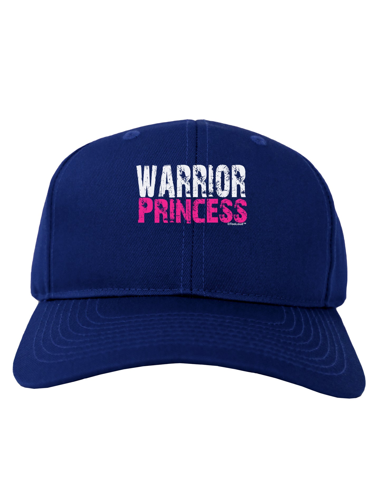 Warrior Princess Pink Adult Dark Baseball Cap Hat-Baseball Cap-TooLoud-Royal-Blue-One Size-Davson Sales