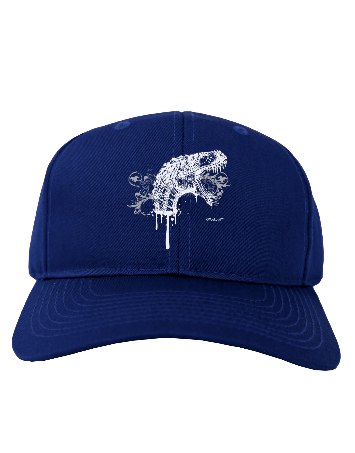 Artistic Ink Style Dinosaur Head Design Adult Dark Baseball Cap Hat by TooLoud-Baseball Cap-TooLoud-Royal-Blue-One Size-Davson Sales