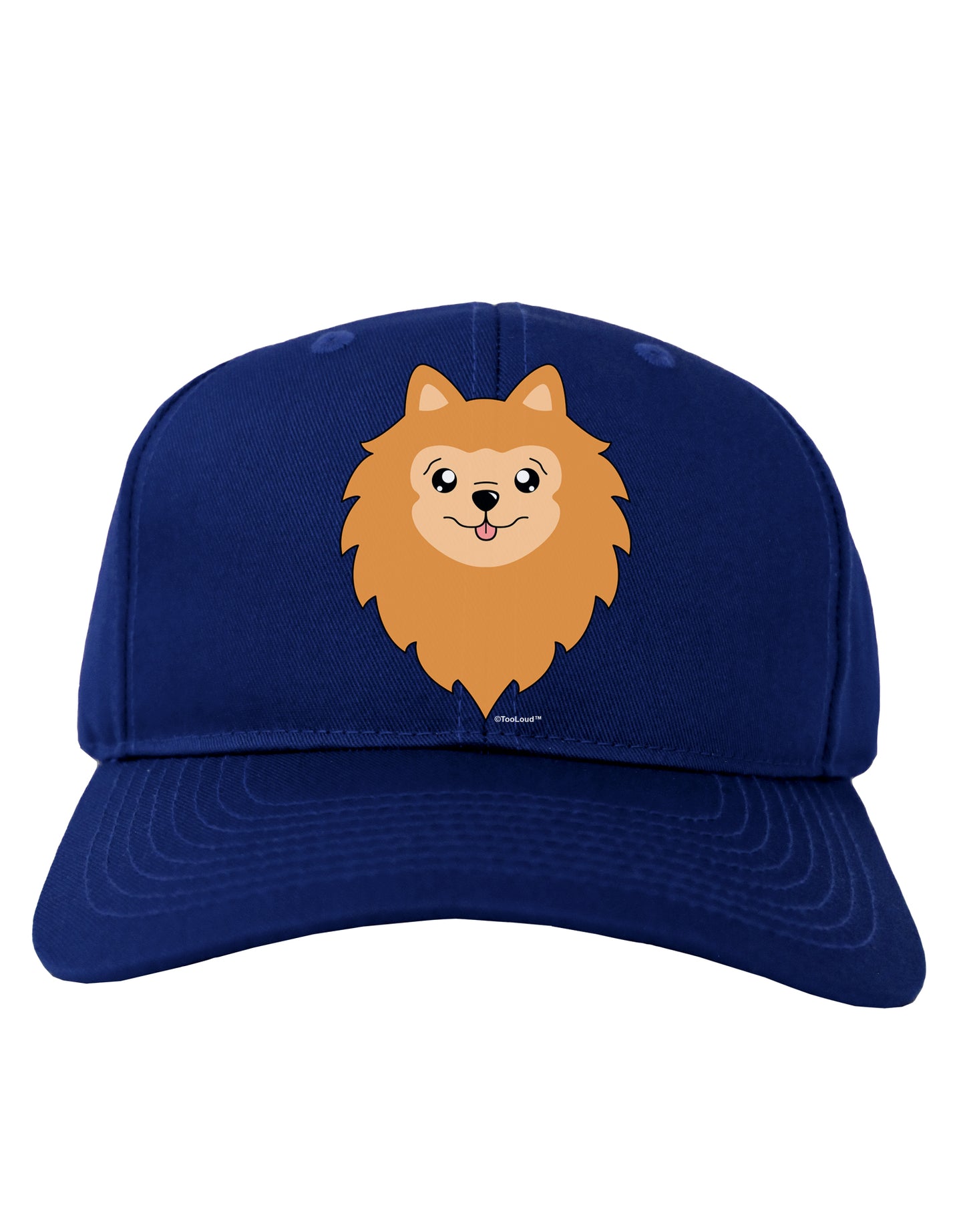 Cute Pomeranian Dog Adult Dark Baseball Cap Hat by TooLoud-Baseball Cap-TooLoud-Royal-Blue-One Size-Davson Sales