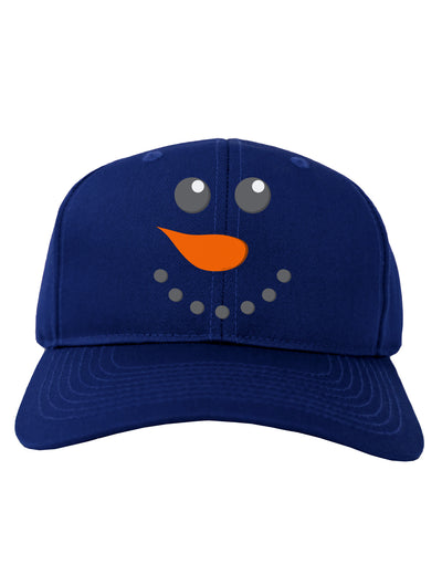 Snowman Face Christmas Adult Dark Baseball Cap Hat-Baseball Cap-TooLoud-Royal-Blue-One Size-Davson Sales