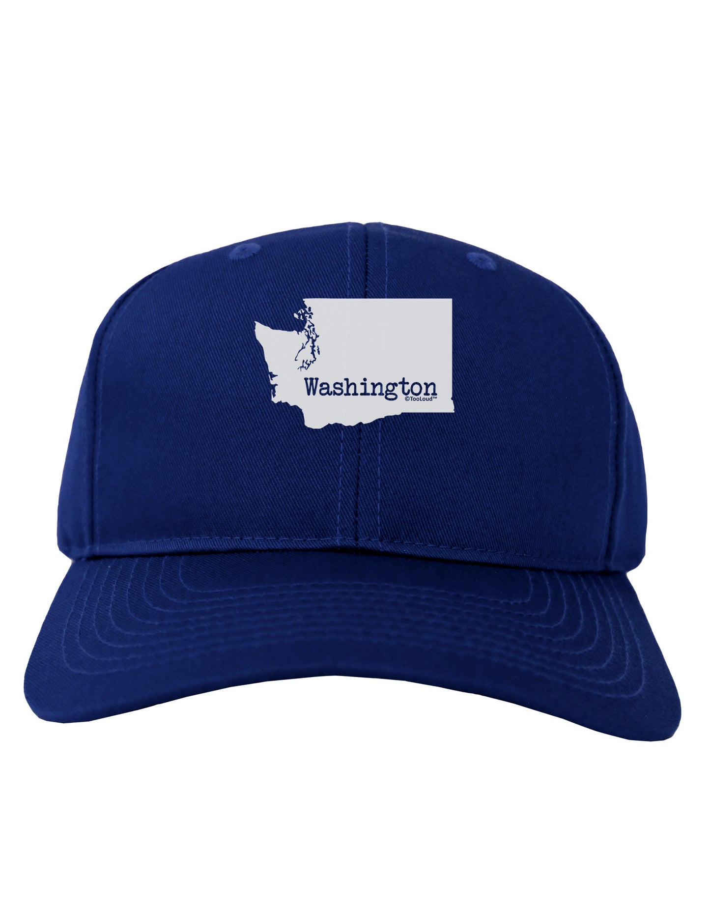 Washington - United States Shape Adult Dark Baseball Cap Hat-Baseball Cap-TooLoud-Royal-Blue-One Size-Davson Sales
