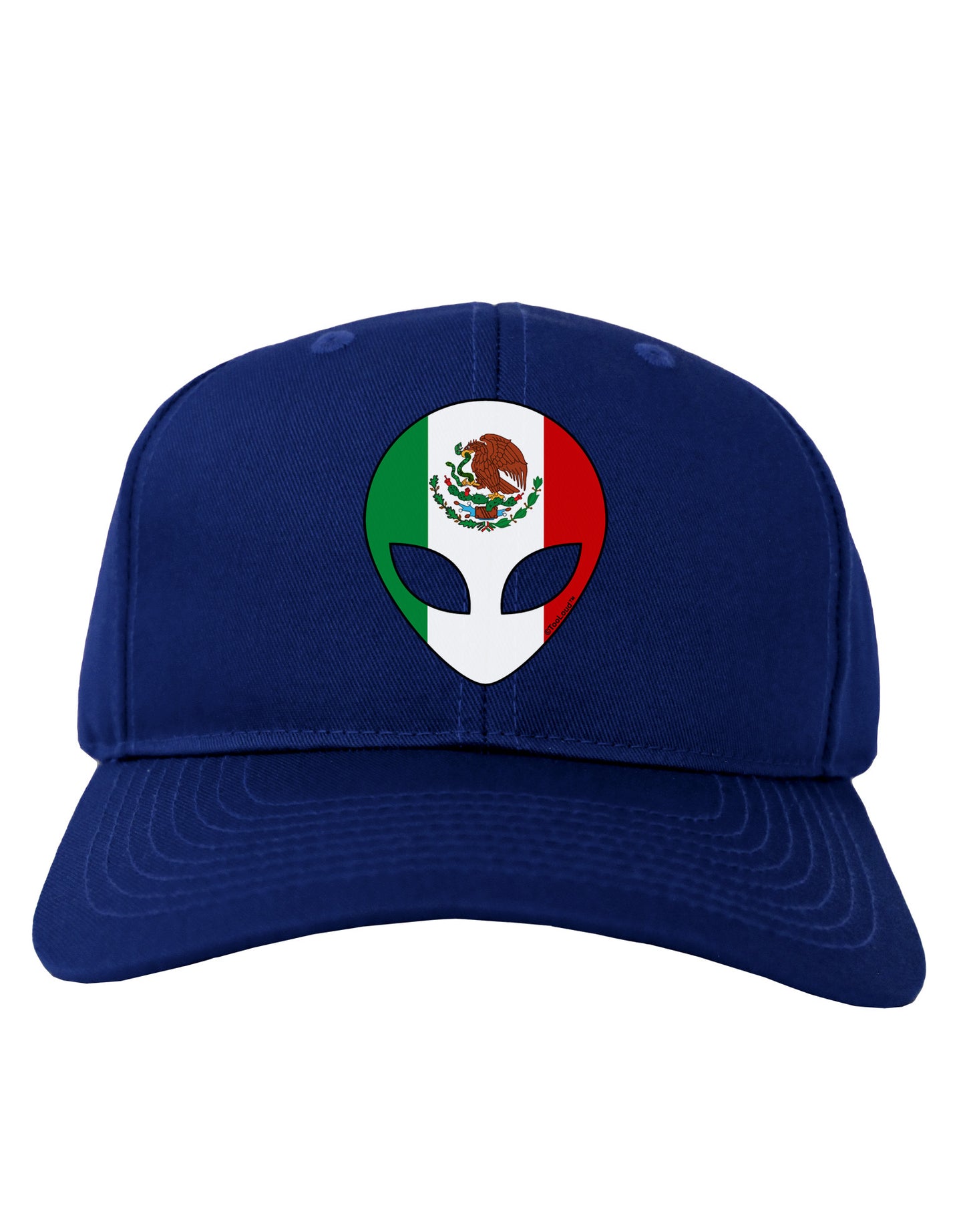 Mexican Flag Extraterrestrial Adult Dark Baseball Cap Hat-Baseball Cap-TooLoud-Royal-Blue-One Size-Davson Sales