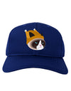 Disgruntled Cat Wearing Turkey Hat Adult Dark Baseball Cap Hat by-Baseball Cap-TooLoud-Royal-Blue-One Size-Davson Sales