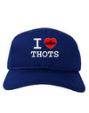 I Love Heart THOTS Adult Dark Baseball Cap Hat-Baseball Cap-TooLoud-Royal-Blue-One Size-Davson Sales