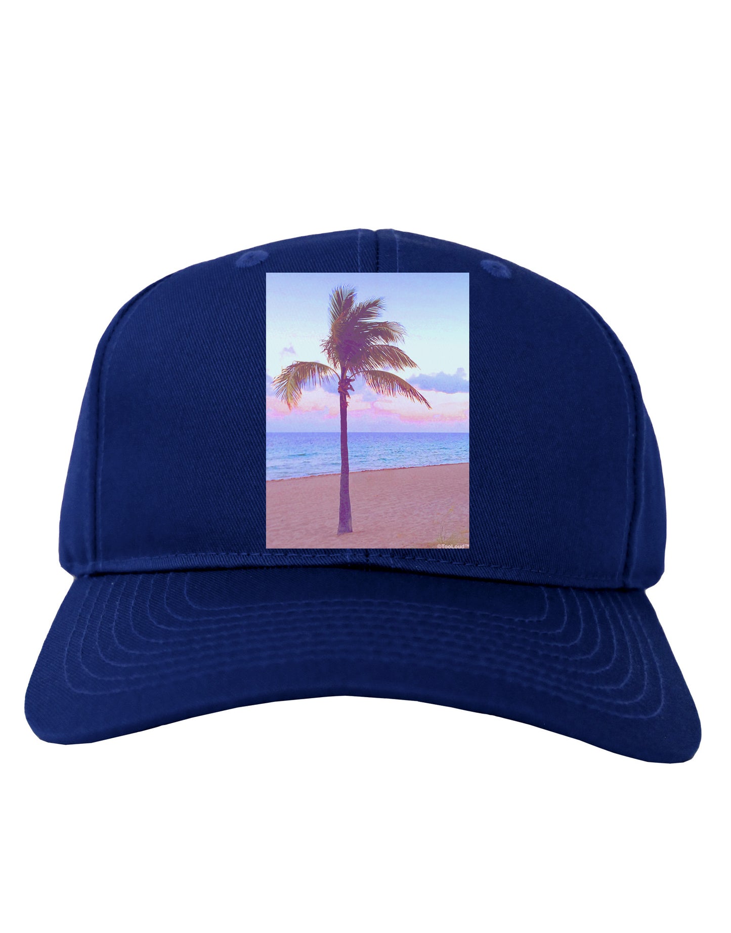 Palm Tree Beach Filter Adult Dark Baseball Cap Hat-Baseball Cap-TooLoud-Royal-Blue-One Size-Davson Sales