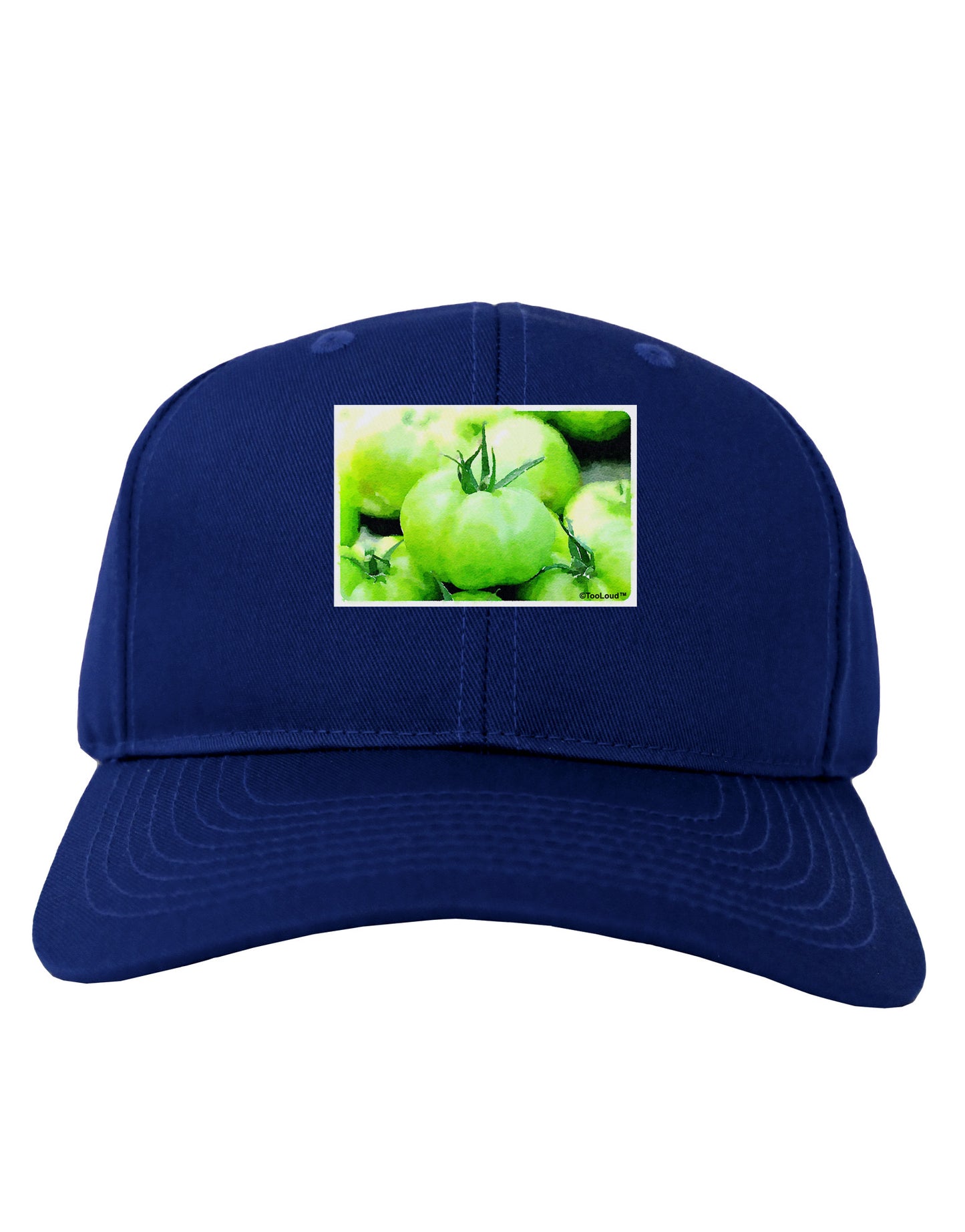 Watercolor Green Tomatoes Adult Dark Baseball Cap Hat-Baseball Cap-TooLoud-Royal-Blue-One Size-Davson Sales