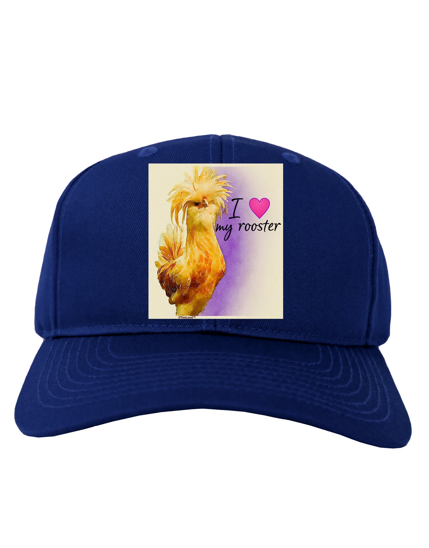I Heart My Rooster Adult Dark Baseball Cap Hat-Baseball Cap-TooLoud-Royal-Blue-One Size-Davson Sales