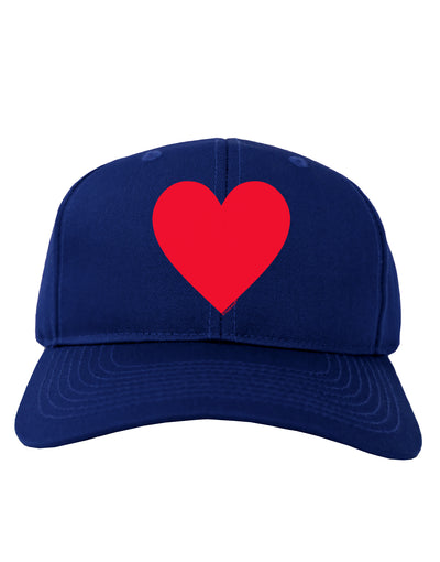 Big Red Heart Valentine's Day Adult Dark Baseball Cap Hat-Baseball Cap-TooLoud-Royal-Blue-One Size-Davson Sales