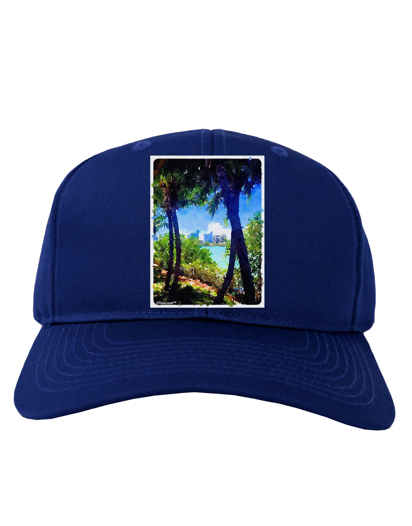 Tropical Skyline Adult Dark Baseball Cap Hat-Baseball Cap-TooLoud-Royal-Blue-One Size-Davson Sales