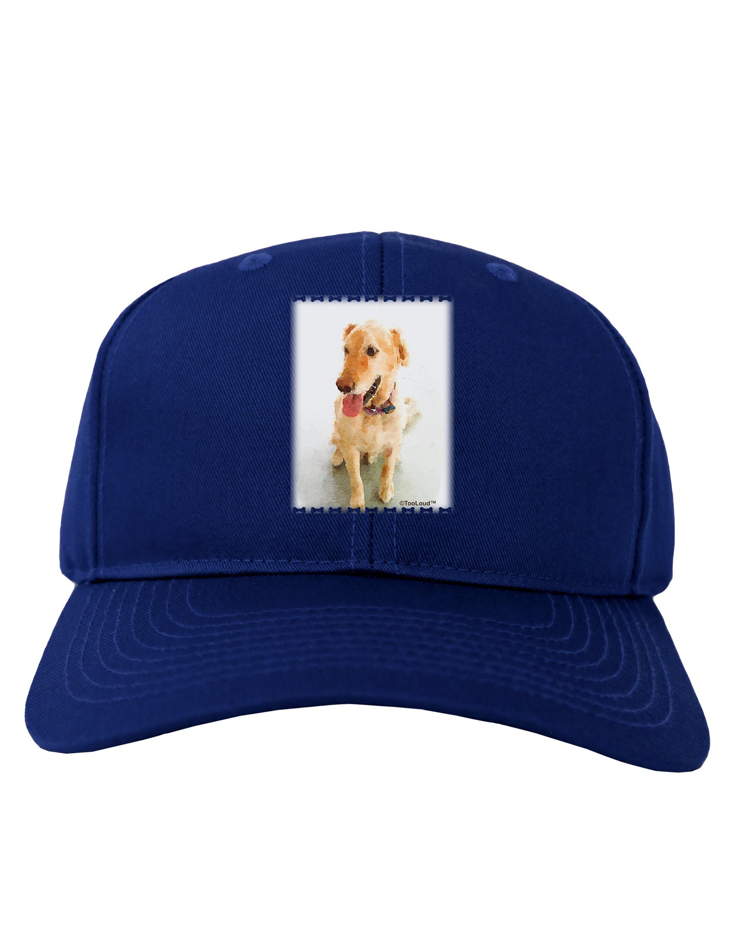 Golden Retriever Watercolor Adult Dark Baseball Cap Hat-Baseball Cap-TooLoud-Royal-Blue-One Size-Davson Sales