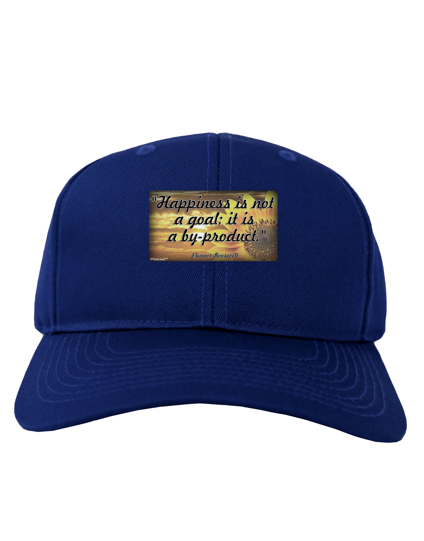 Happiness Is Not A Goal Adult Dark Baseball Cap Hat by TooLoud-Baseball Cap-TooLoud-Royal-Blue-One Size-Davson Sales
