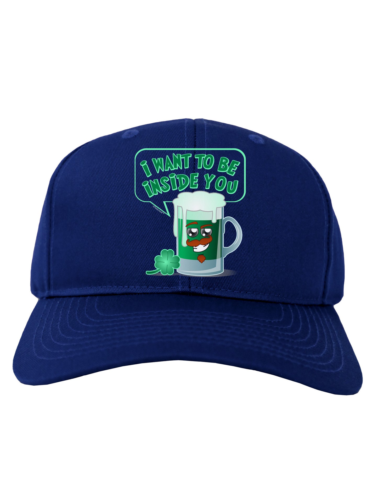 Green Beer - Inside You Adult Dark Baseball Cap Hat-Baseball Cap-TooLoud-Royal-Blue-One Size-Davson Sales