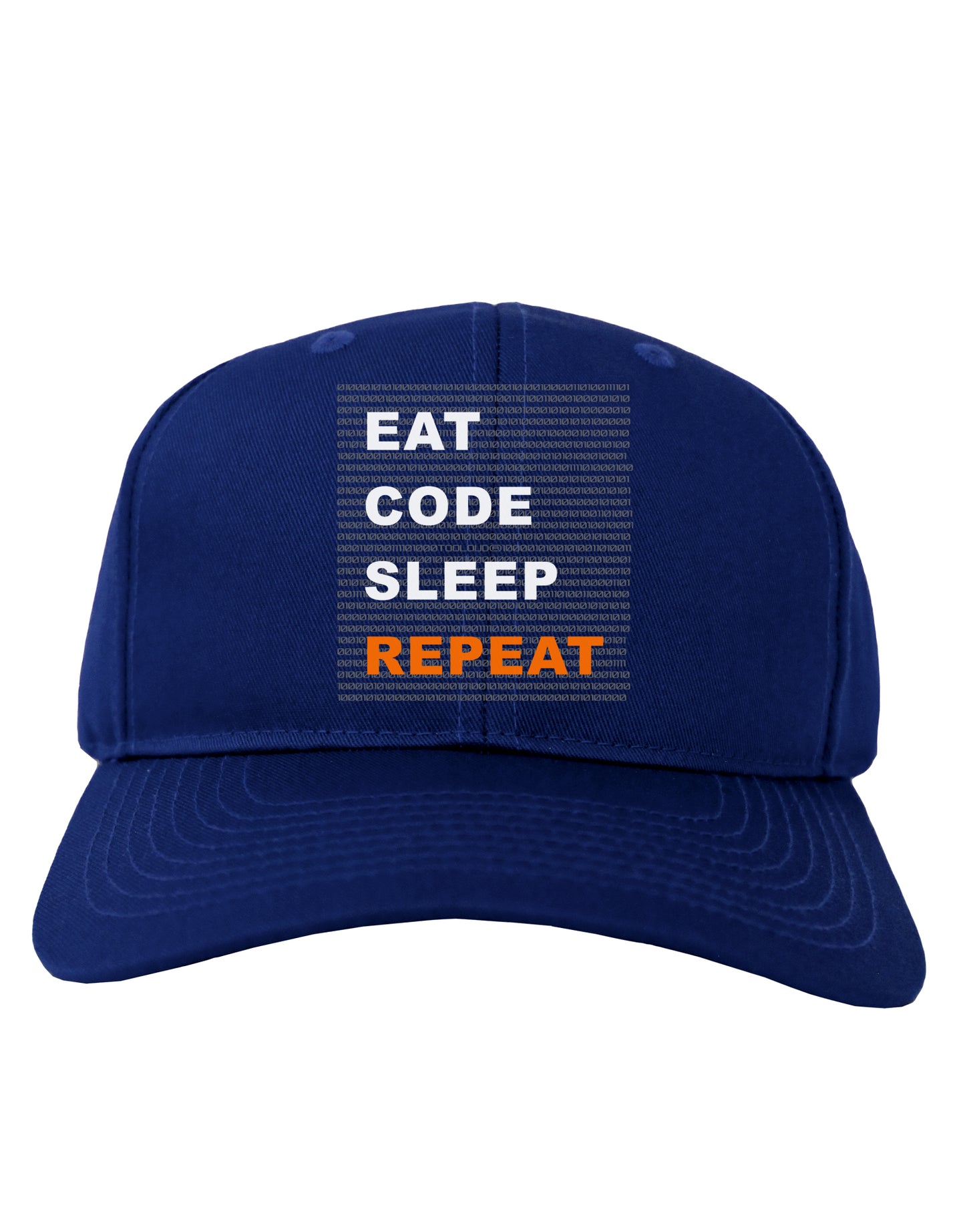 Eat Sleep Code Repeat Adult Dark Baseball Cap Hat by TooLoud-Baseball Cap-TooLoud-Royal-Blue-One Size-Davson Sales