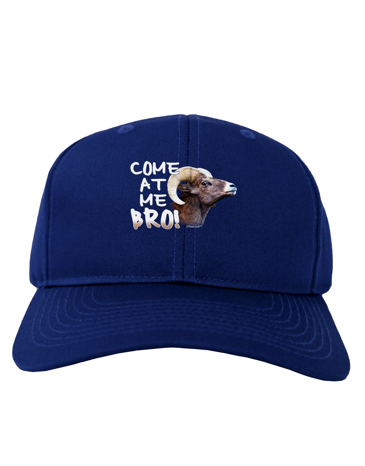 Come At Me Bro Big Horn Adult Dark Baseball Cap Hat-Baseball Cap-TooLoud-Royal-Blue-One Size-Davson Sales