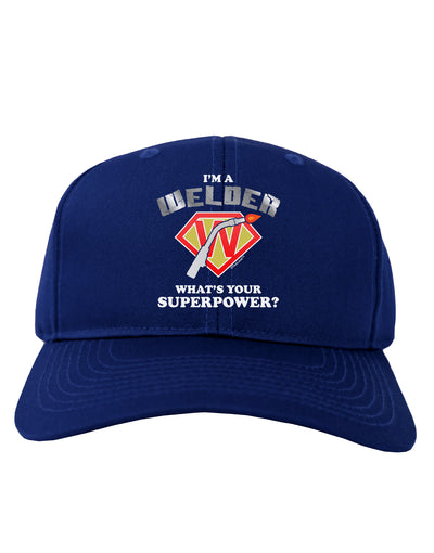 TooLoud Welder - Superpower Adult Dark Baseball Cap Hat-Baseball Cap-TooLoud-Royal-Blue-One Size-Davson Sales