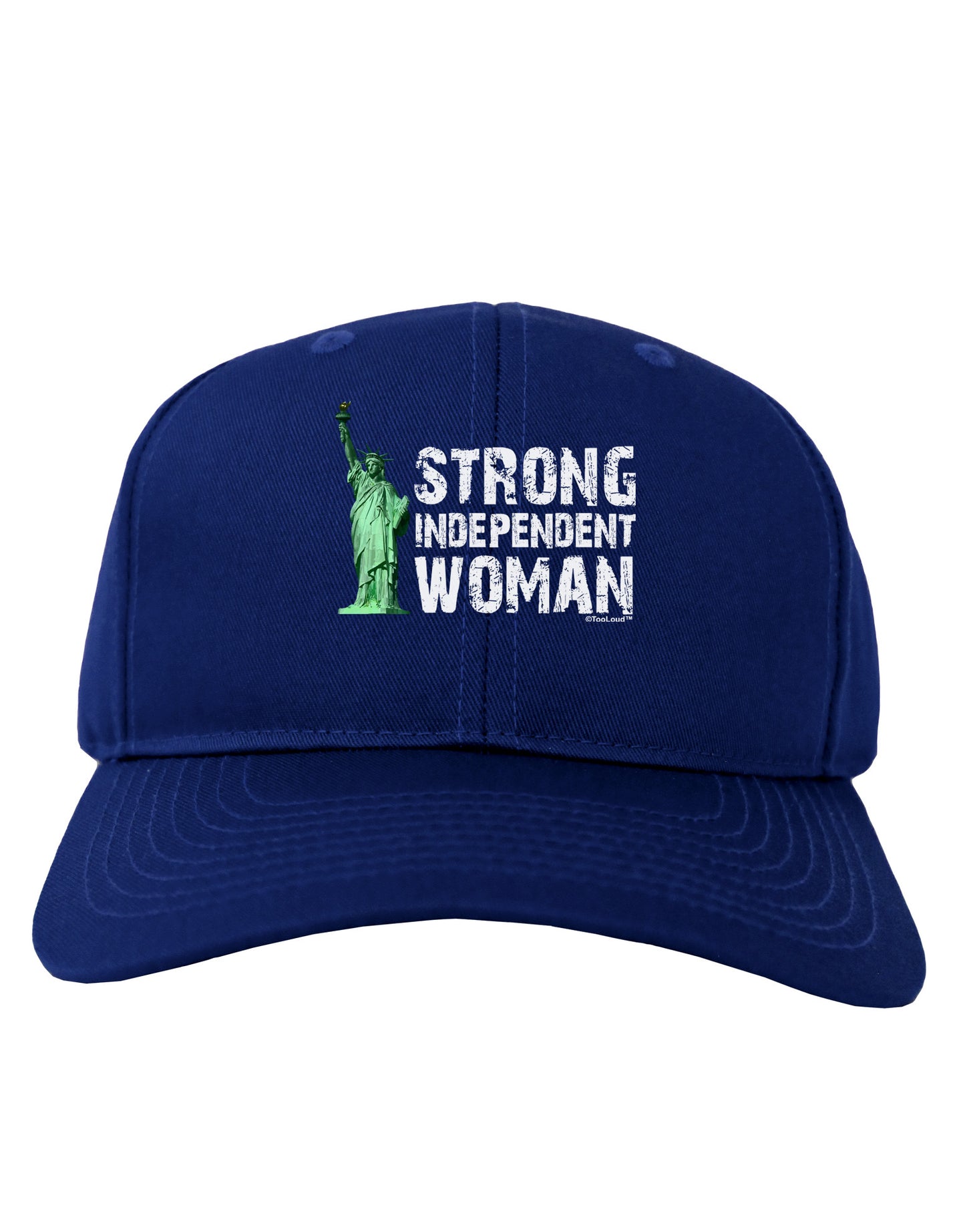 Statue of Liberty Strong Woman Dark Adult Dark Baseball Cap Hat-Baseball Cap-TooLoud-Royal-Blue-One Size-Davson Sales