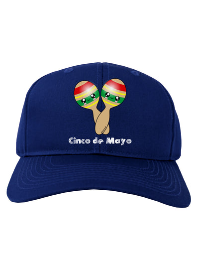 Cute Maracas Design - Cinco de Mayo Adult Dark Baseball Cap Hat by TooLoud-Baseball Cap-TooLoud-Royal-Blue-One Size-Davson Sales