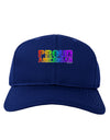 Proud American Rainbow Text Adult Dark Baseball Cap Hat by TooLoud-Baseball Cap-TooLoud-Royal-Blue-One Size-Davson Sales