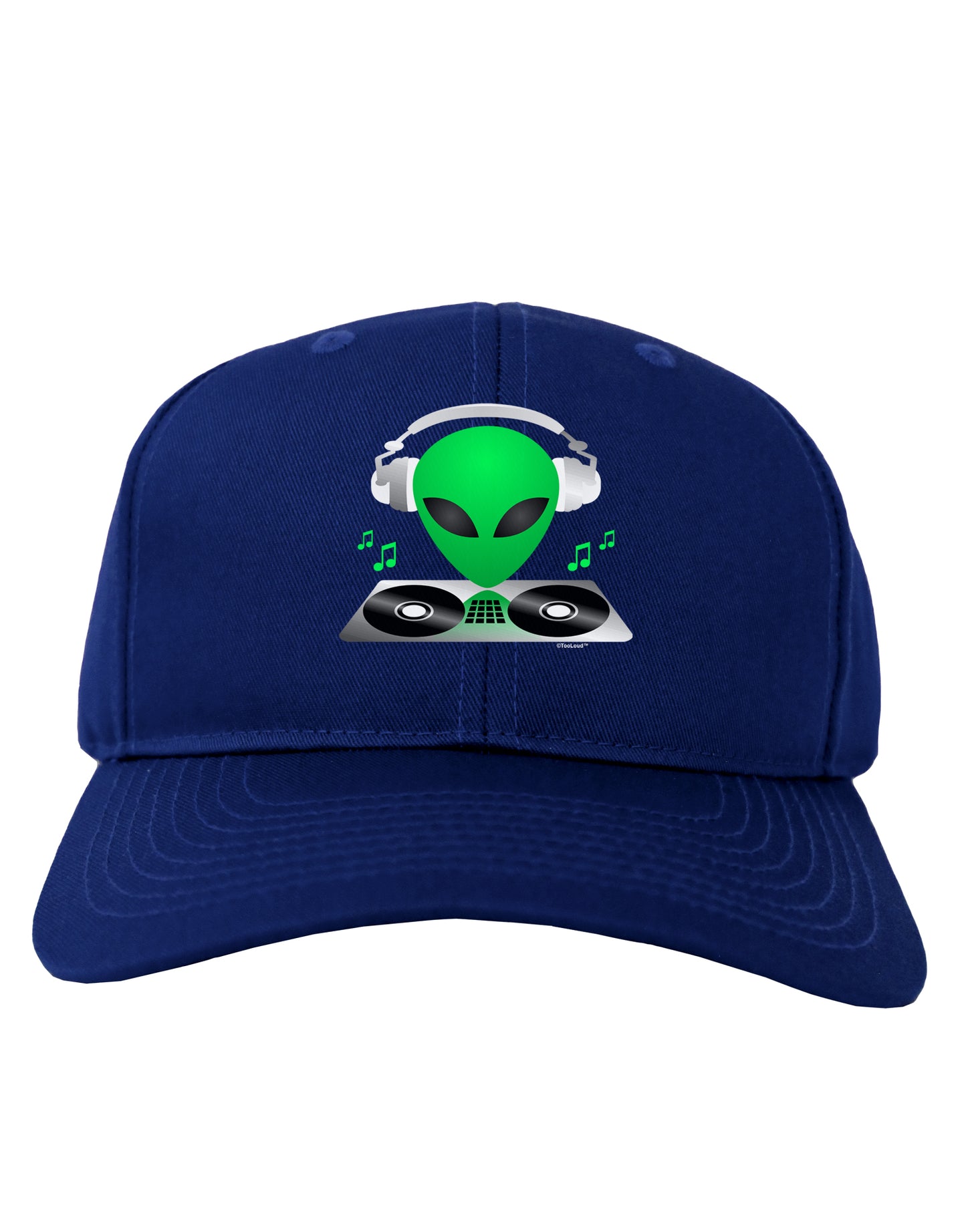 Alien DJ Adult Dark Baseball Cap Hat-Baseball Cap-TooLoud-Royal-Blue-One Size-Davson Sales