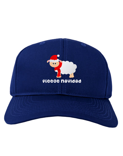 Fleece Navidad Christmas Sheep Adult Dark Baseball Cap Hat-Baseball Cap-TooLoud-Royal-Blue-One Size-Davson Sales