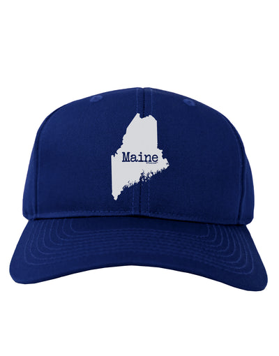 Maine - United States Shape Adult Dark Baseball Cap Hat by TooLoud-Baseball Cap-TooLoud-Royal-Blue-One Size-Davson Sales