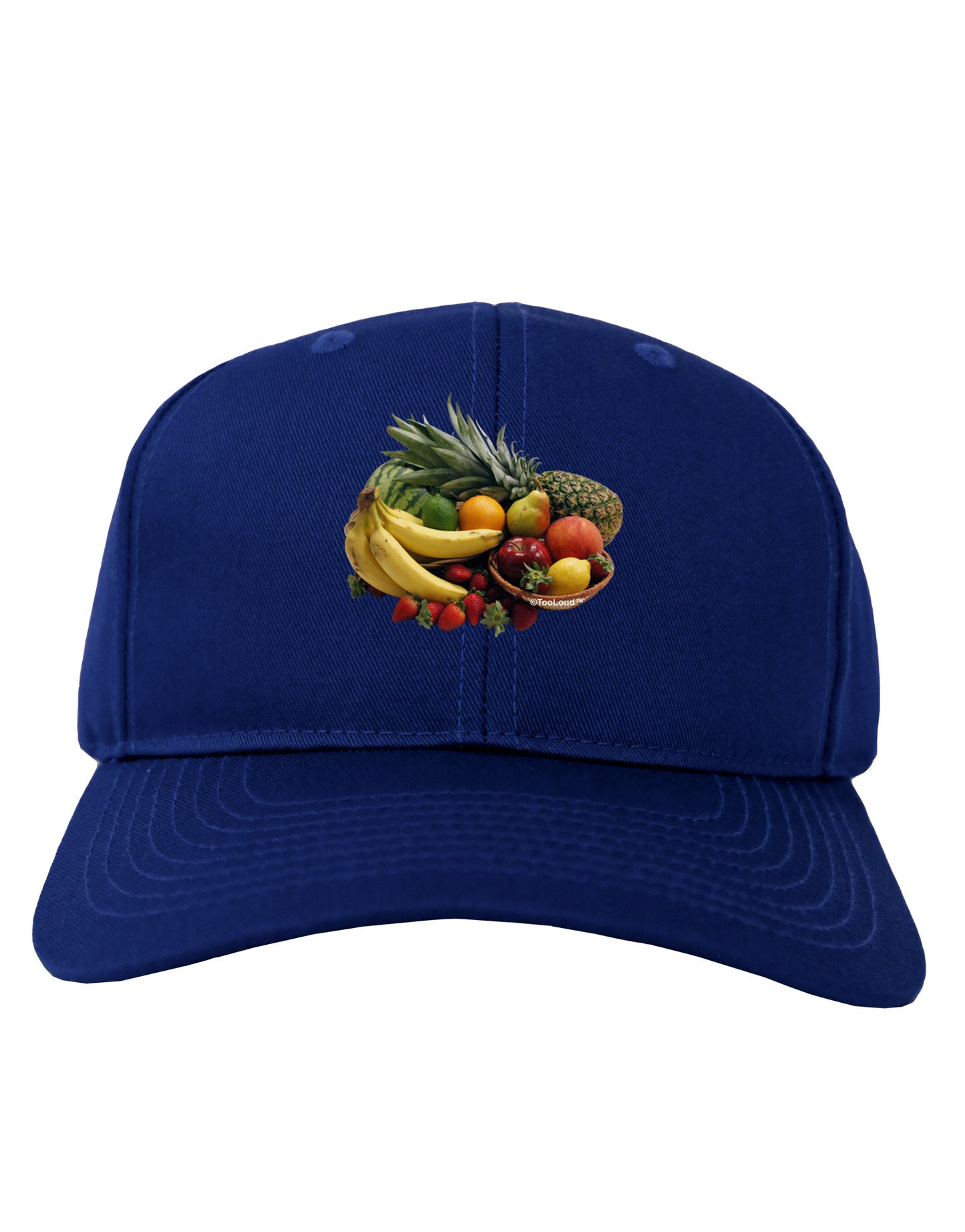 Fruit Basket Still Life Adult Dark Baseball Cap Hat-Baseball Cap-TooLoud-Royal-Blue-One Size-Davson Sales